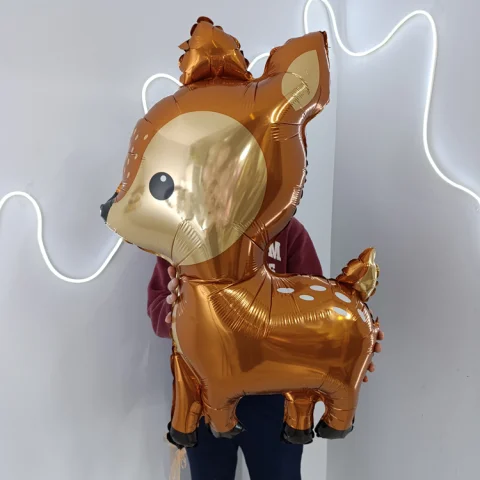 Оленёнок, фольгированный шар