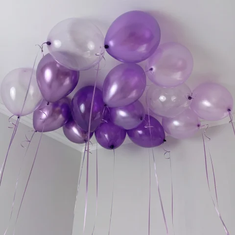 Микс шаров "Лавандовый", 15 шаров
