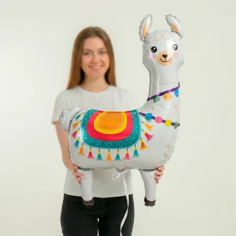 Фольгированный шар Лама