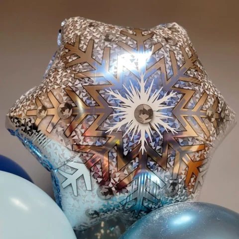 Фольгированная снежинка