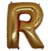 Золотая фольгированная буква "Я" или "R"
