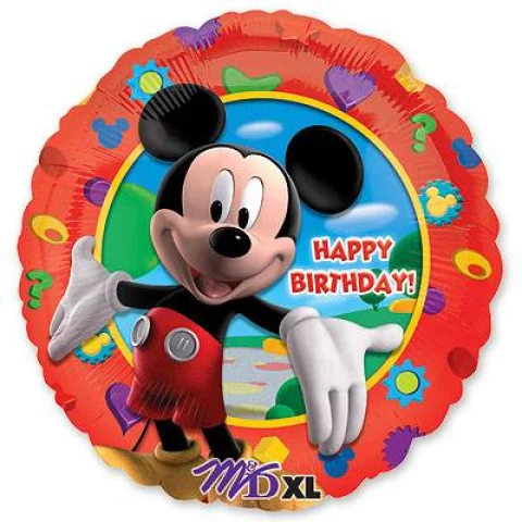 Фольгированный шар Happy Birthday, Микки