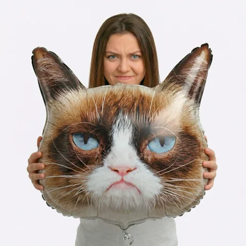 Фольгированный шар Фигура, Сердитая кошка