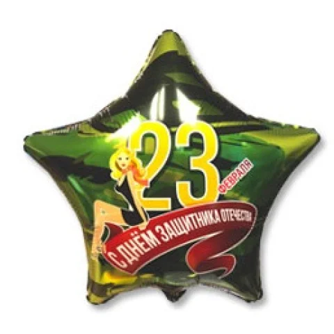 С Днём защитника Звезда с рис., арт. 24-04
