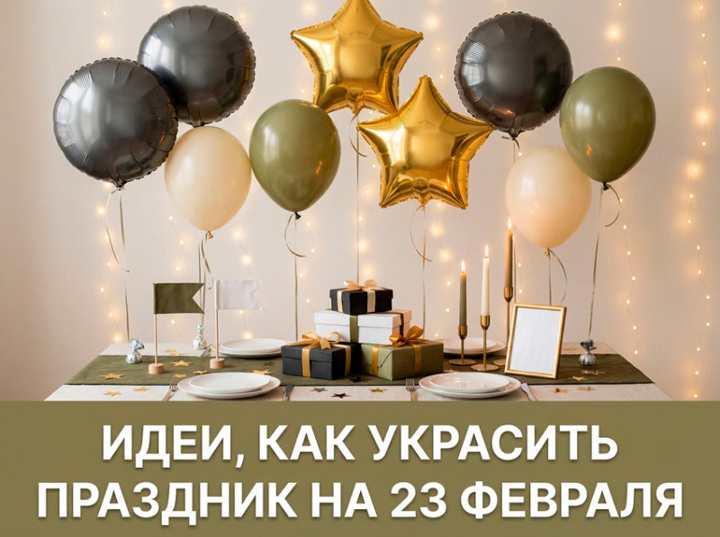 8 идей, как украсить праздник на 23 февраля.