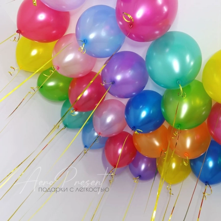 Воздушные шары, металлик