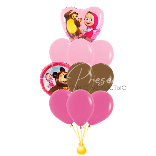 Маша и медведь, букет