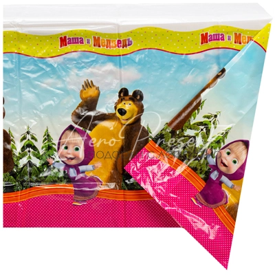 Скатерть п/э Маша и Медведь 130х180см