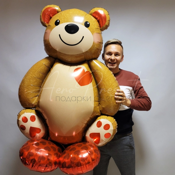 Гигантский шар "Влюбленный Мишка"