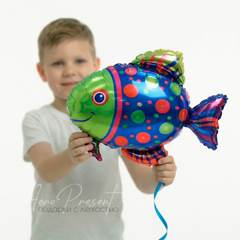 Фольгированный шар Рыба пятнистая