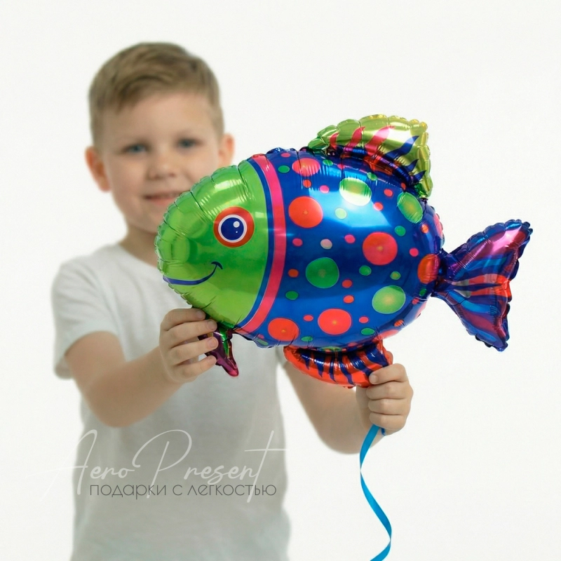 Фольгированный шар Рыба пятнистая