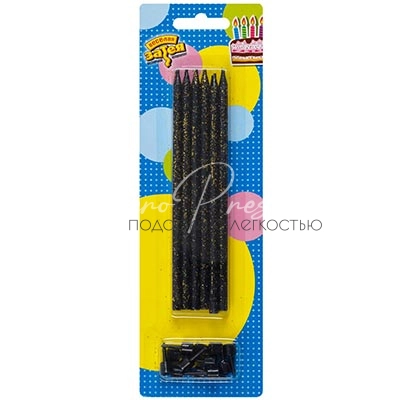 Свечи Черный блеск