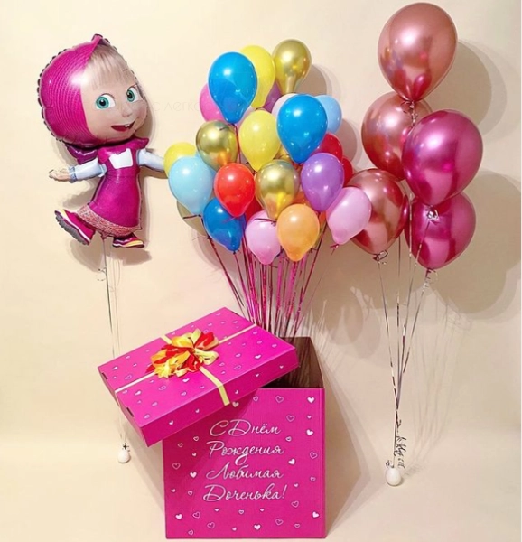 Коробка сюрприз "Маша и медведь"