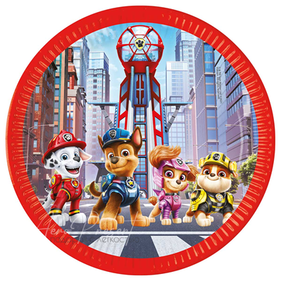 Тарелка Щенячий Патруль Фильм 23см 8шт