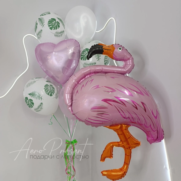 Набор "Розовый фламинго, тропики"