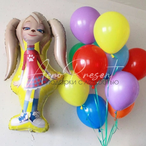 Набор Роза, ассорти шаров