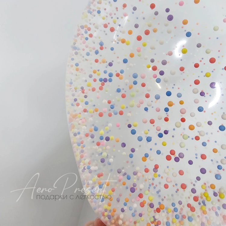 Шар с цветными шариками внутри