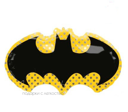 Фольгированный шар Фигура, "Бэтмен, Летучая мышь"