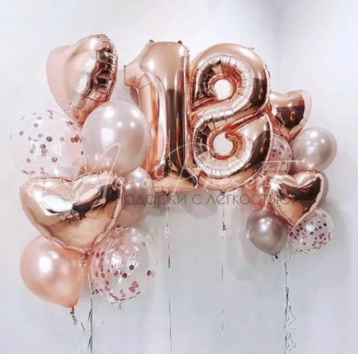 Сет шаров на 18 лет "Мечты о прекрасном"