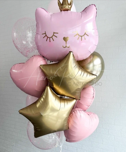 Набор со спящей кошечкой-принцессой "Звездное сияние"