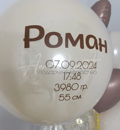 Набор шаров на выписку "Моккачино"