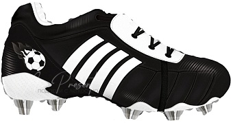 Фольгированный шар Фигура, Спортивные бутсы, Черно-белые