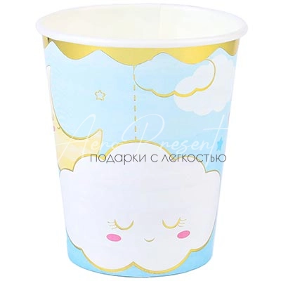 Стакан Детские Грезы голуб 250мл 6шт