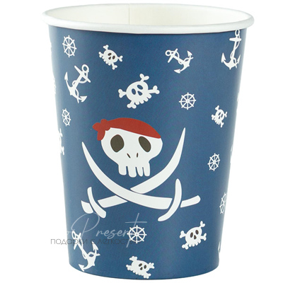 Стакан бум Пиратский Остров 250мл 6шт