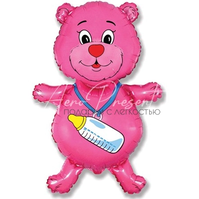 Медвежонок - девочка, фольгированный шар