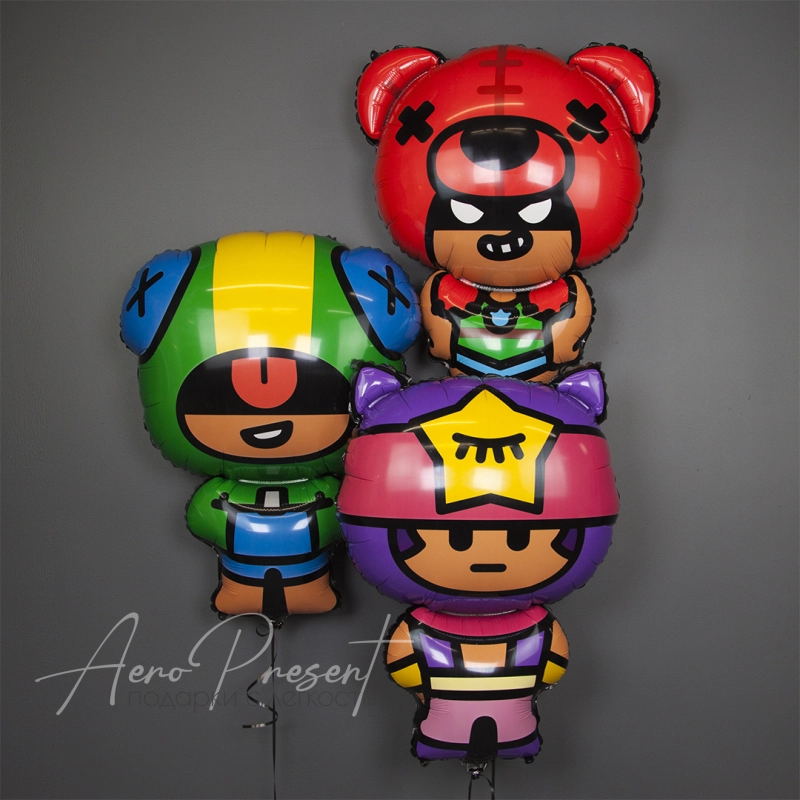 Brawl Stars "Сэнди", фольгированный шар