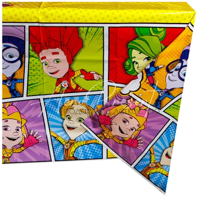 Скатерть п/э Фиксики Комиксы 130х180см