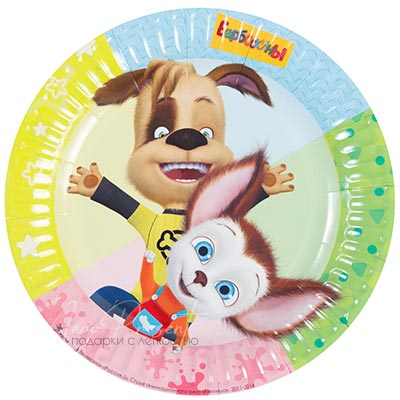 Тарелка бум Барбоскины 17см 6шт