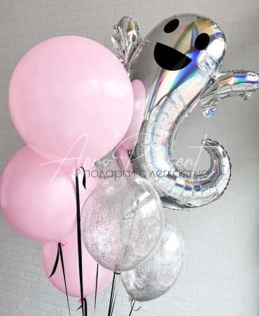 Набор "Привидение в розовых шарах"