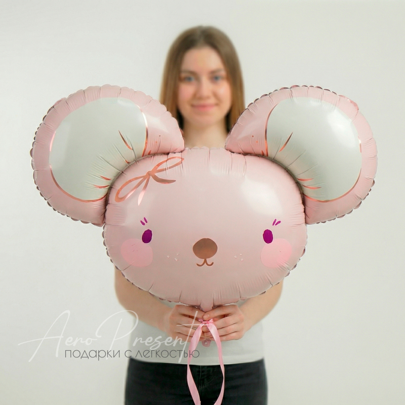 Фольгированный шар Фигура, Голова мышки