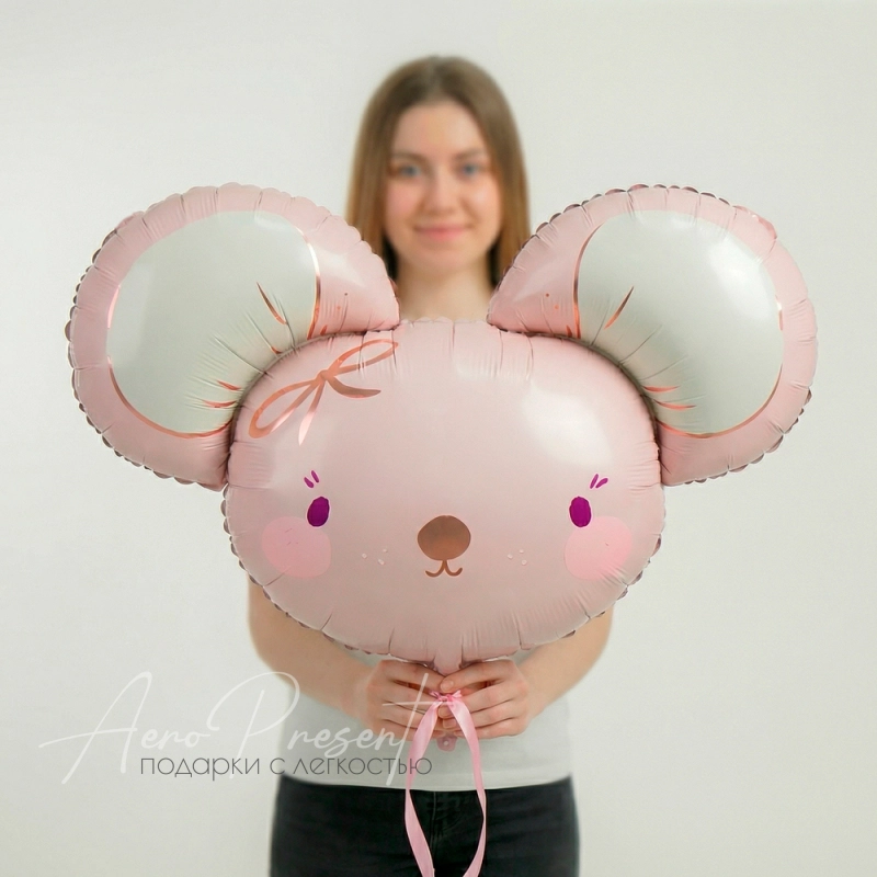 Фольгированный шар Фигура, Голова мышки