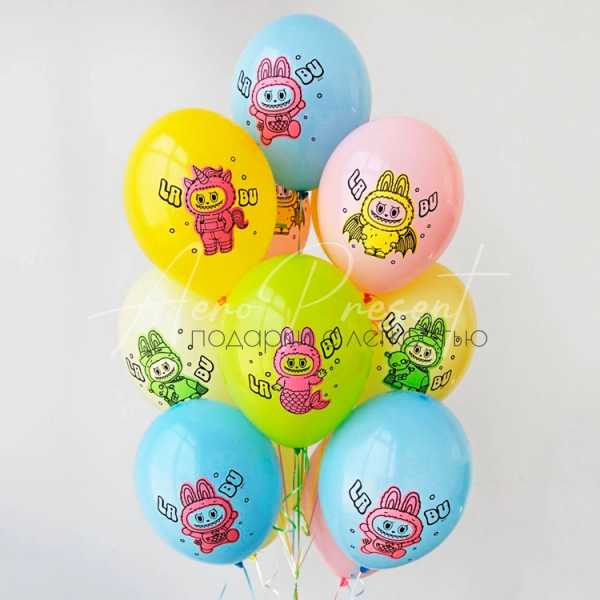 Шары с изображением монстриков ЛаБу