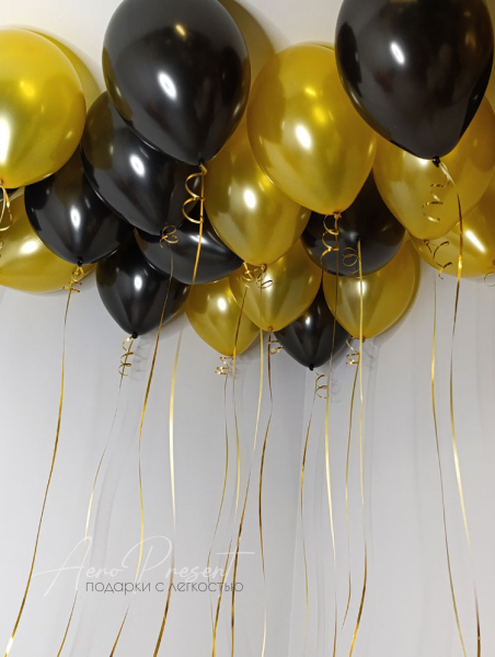 Микс "Черно-Золотой металлик"