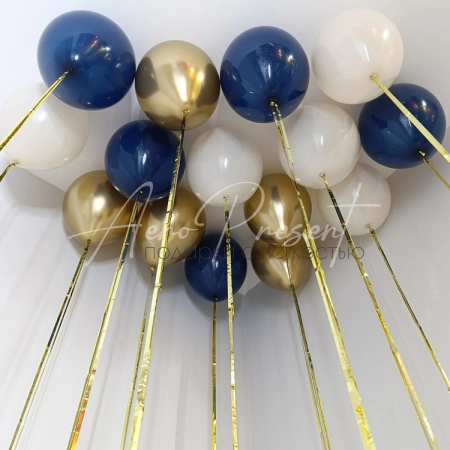 Микс шаров "Сине-Золотой"