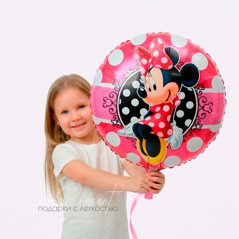 Портрет Минни Маус, фольгированный шар