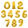 Золотая фольгированная цифра