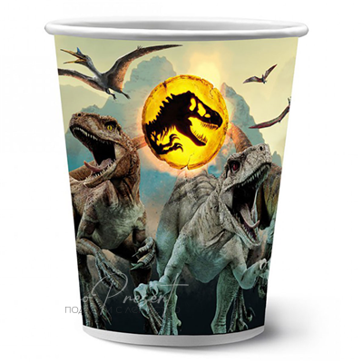 Набор стаканов Юрский парк 250мл 6шт