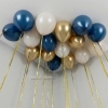 Воздушные шары "Сине-Золотые", 15 шаров