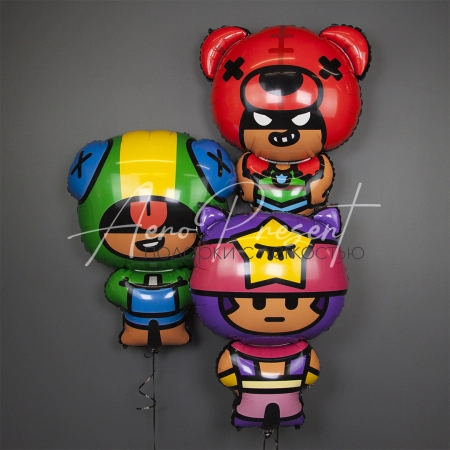 Brawl Stars "Сэнди", фольгированный шар