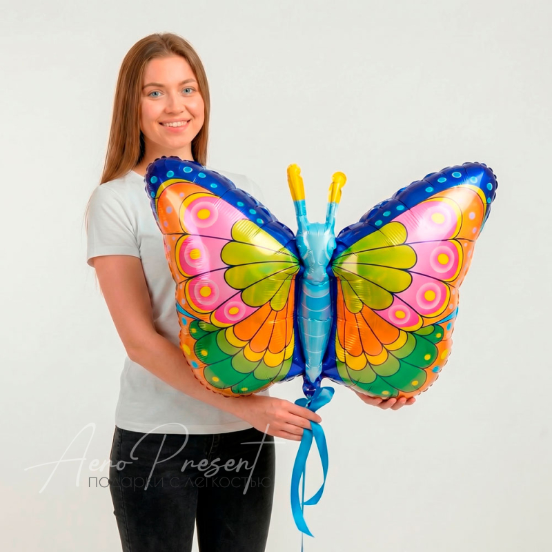 Бабочка, фольгированный шар