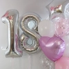 Набор шаров "Розово-серебряный сюрприз"