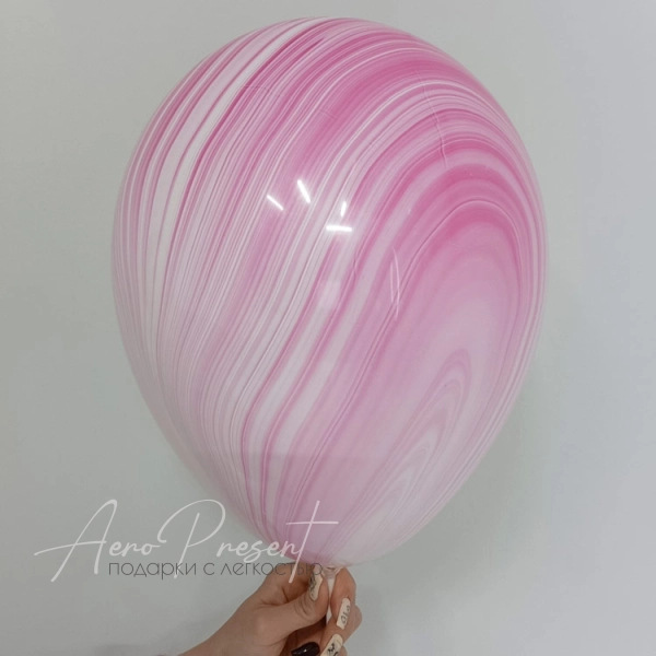 Воздушный шар Агат розовый