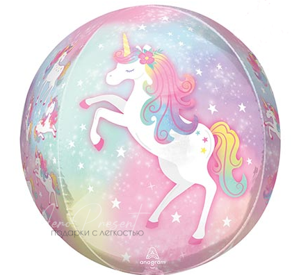 Фольгированный шар Спящий единорог