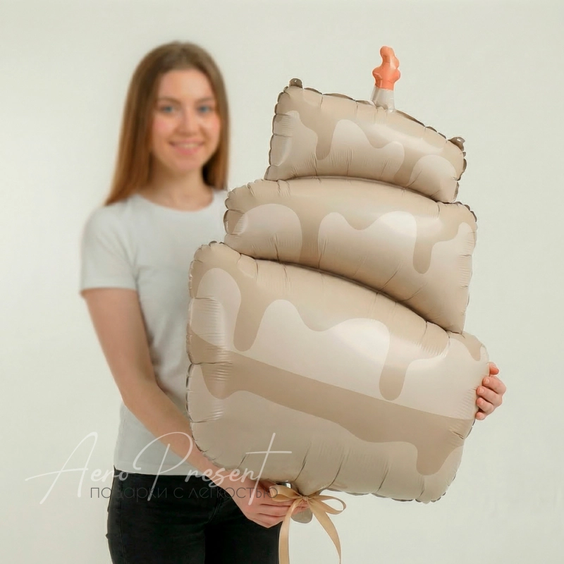 Фольгированный шар "Торт"