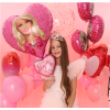 Сердце "Барби", фольгированный шар