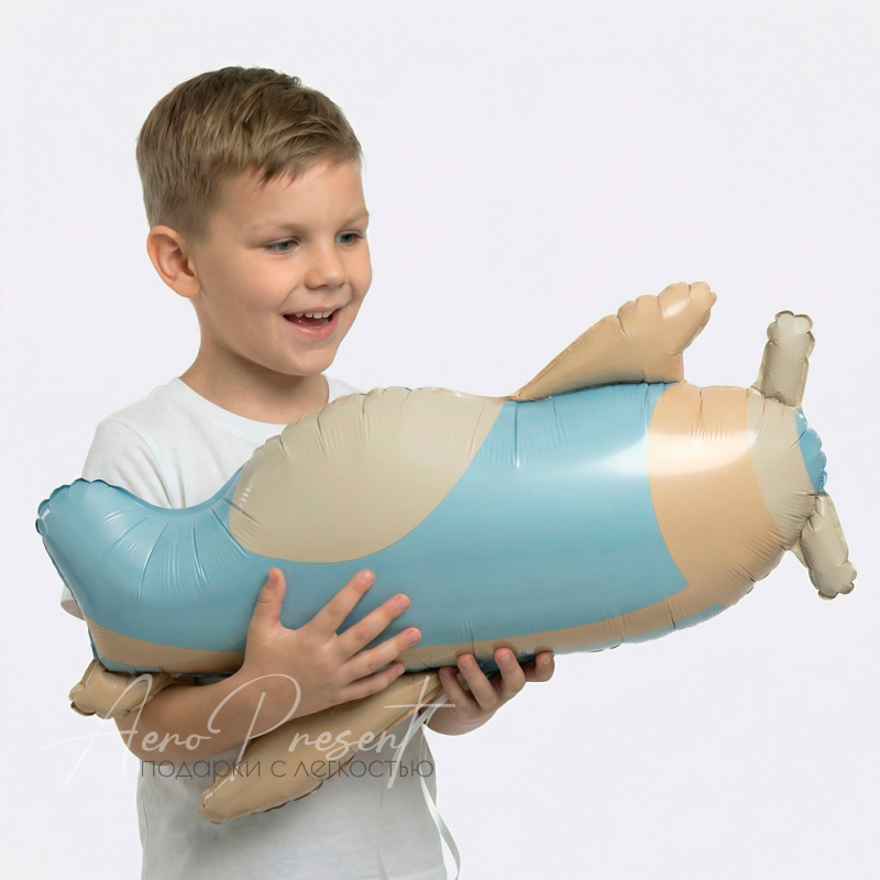 Фольгированный шар Фигура, Самолет, Сатин